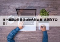 哪个浪潮公司是区块链头部企业[浪潮旗下公司]